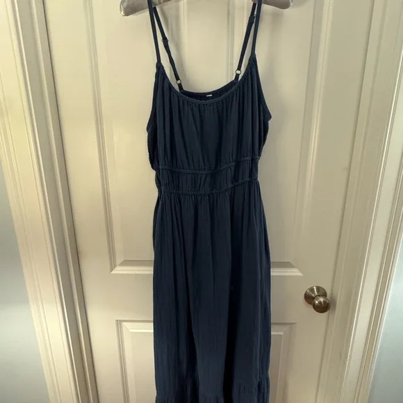 PACT: Coastal Double Gauze Cami Maxi Dress - Picture 10 of 10